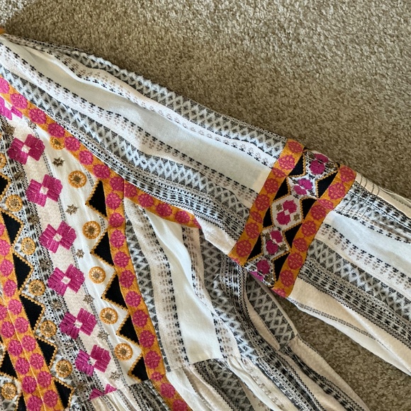 Anthropologie Lottie embroidered dress boho bohemian peasant women’s XL - Picture 4 of 7